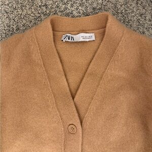 Zara Women's Camel Cardigan